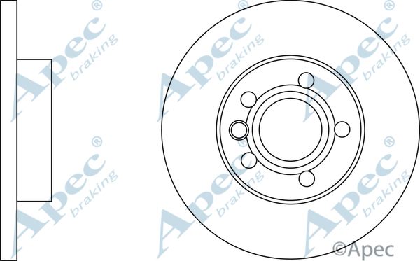 APEC BRAKING Jarrulevy DSK785